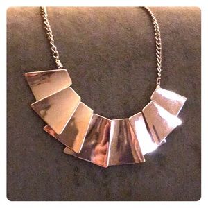 Gold plated statement necklace